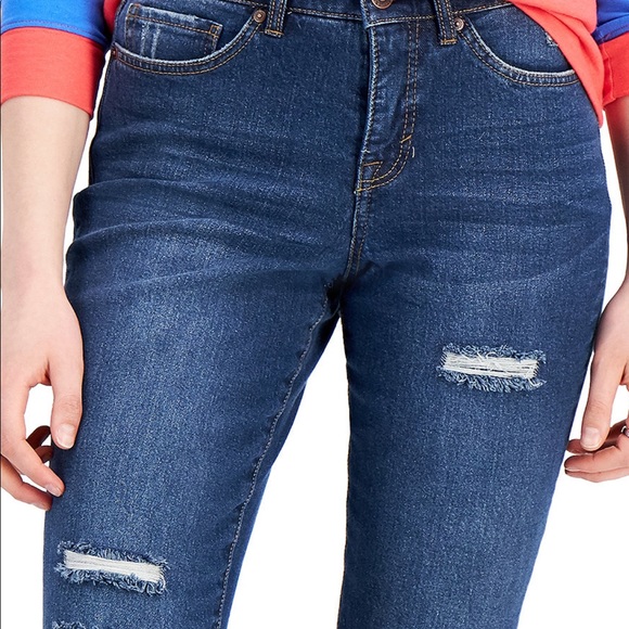 Style & Co Straight Crop Mid Rise Jeans - Picture 5 of 12
